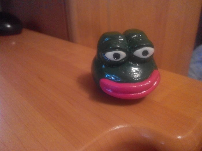 Pepe the Frog - My, Pepe, With your own hands, Polymer clay, My