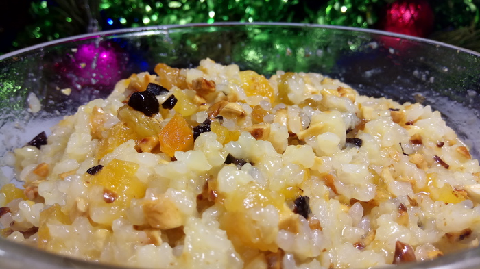 Rice kutya with orange juice. - My, Christmas, Kutya, , , , Christmas Eve