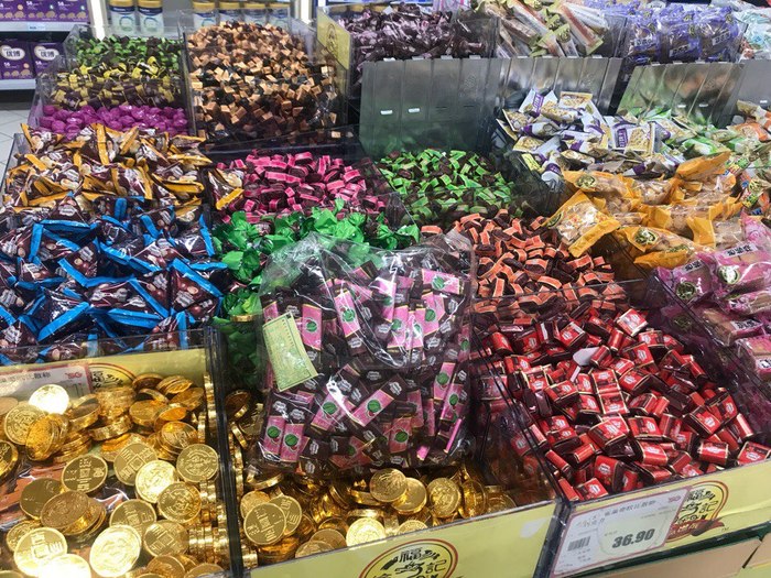 Китайские сладости в супермакете Китай, Супермаркет, Сладости, Длиннопост