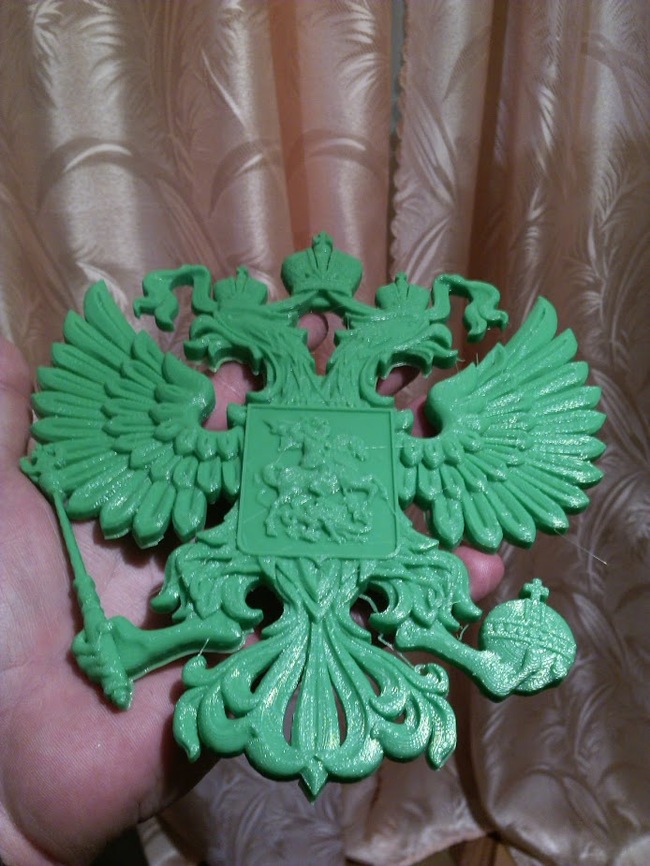 Coat of arms of Russia on CNC and 3D printer. - My, Cnc, Video blog, , Video, Longpost, CNC, Coat of arms