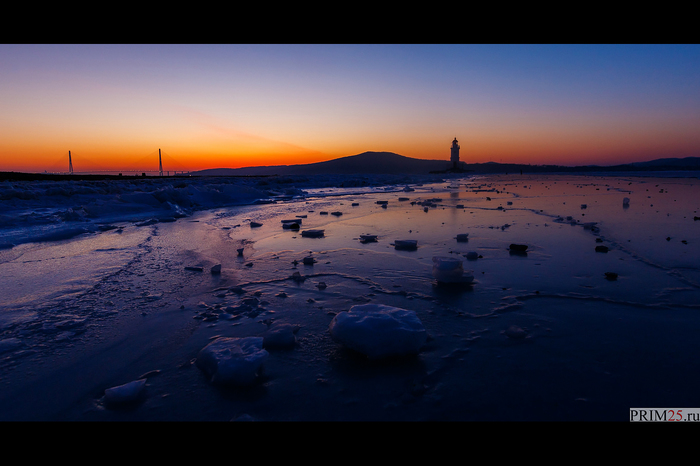 Christmas dawn at Tokarevsky lighthouse - My, Vladivostok, Tokarevsky Lighthouse, Longpost