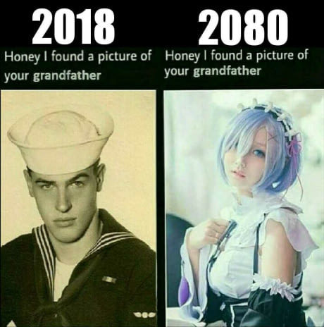 Cute. i found a picture of your grandfather - Grandfather, Find, Sailor, Anime