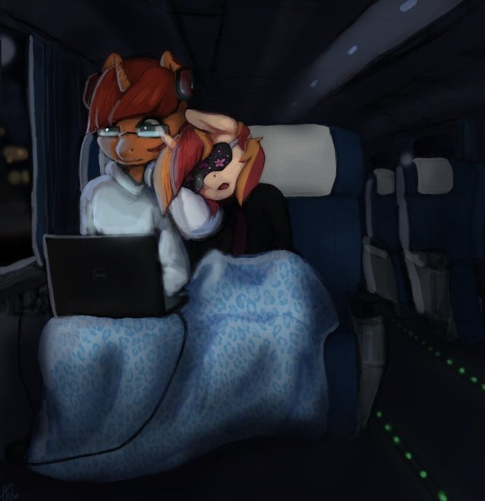Train Ride My Little Pony, Ponyart, Original Character, Windston Blast, Penny Wren