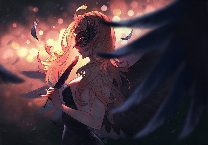 Black Swan - Deviantart, Art, Drawing, Girls, Nakanoart