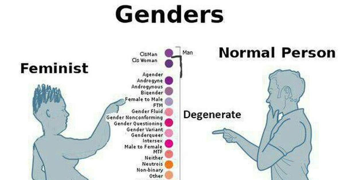 Гендеры, Гендер, Нормальные люди, Мемы, Феминизм.