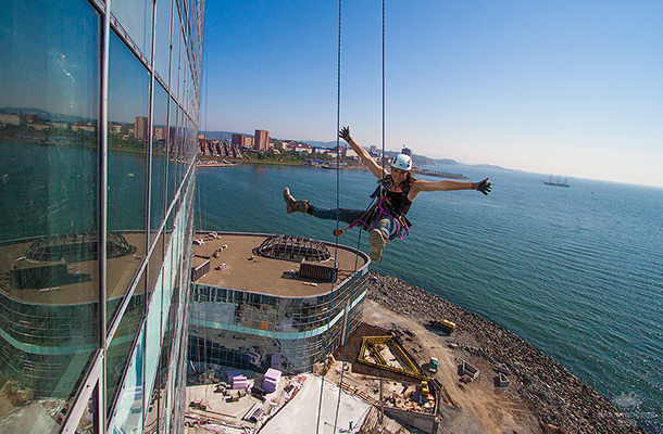 Promalp. Nostalgia and longing post. Vladivostok 2009-2012. - My, Industrial alpinism, Building, Bridge, Nostalgia, Longpost