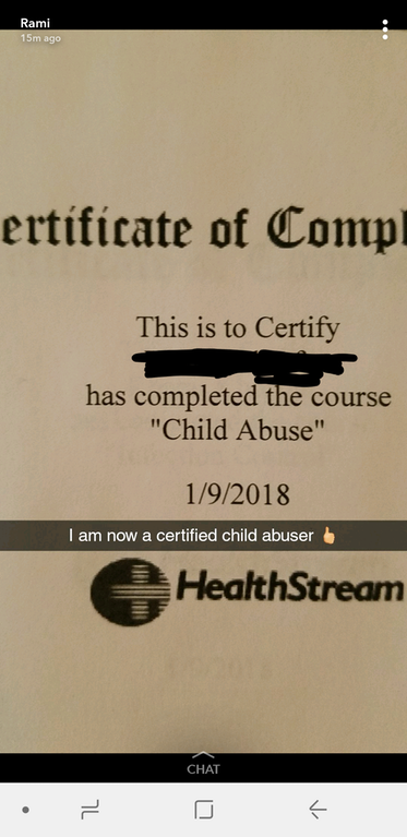 Сертификат о том, что вы "Совратитель детей"