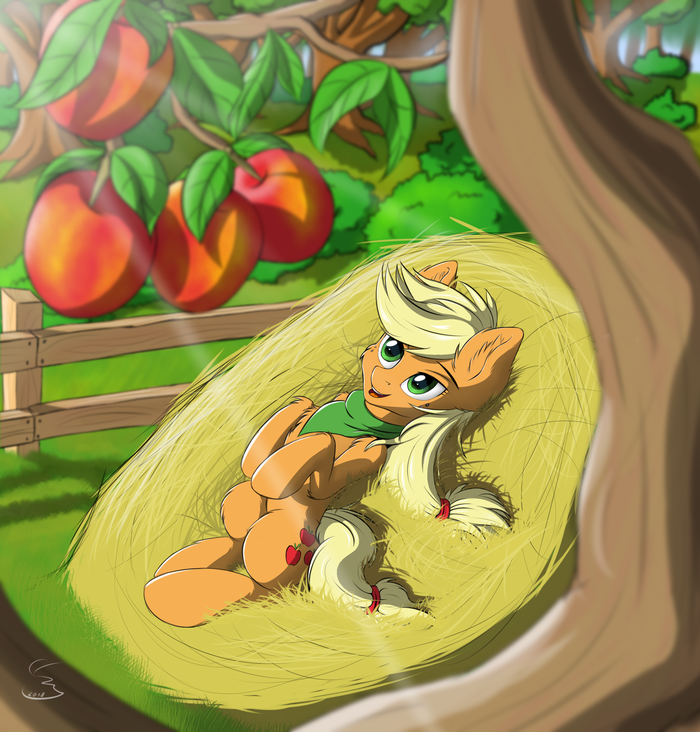 Apples My Little Pony, Ponyart, Applejack