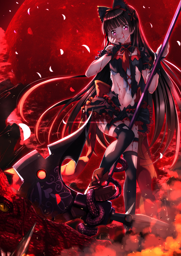 Rory Mercury - Anime Art, Длиннопост, Apostle of Emroy, Gate: Jieitai Kano Chi nite Kaku Tatakaeri, Rory Mercury, Аниме