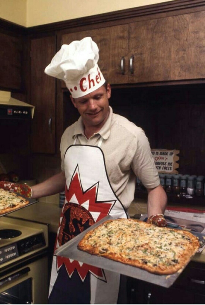 Neil Armstrong cooking pizza .1969 - The photo, Neil Armstrong, Pizza, Reddit, Astronaut