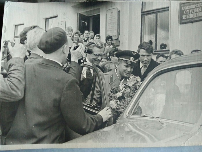 Gagarin in Krasnoyarsk - My, Cosmonautics Day, Yuri Gagarin, Krasnoyarsk, Космонавты, Space