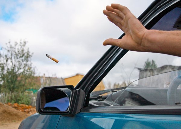 In Russia, you can no longer throw cigarette butts out the car window - , Cigarette butts, Smoking control, Waited