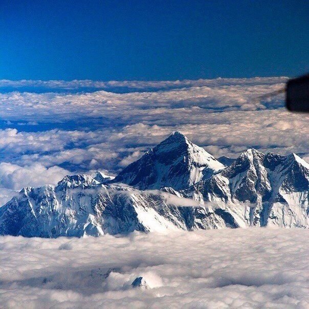 Everest from the plane - Everest, The mountains, Nature