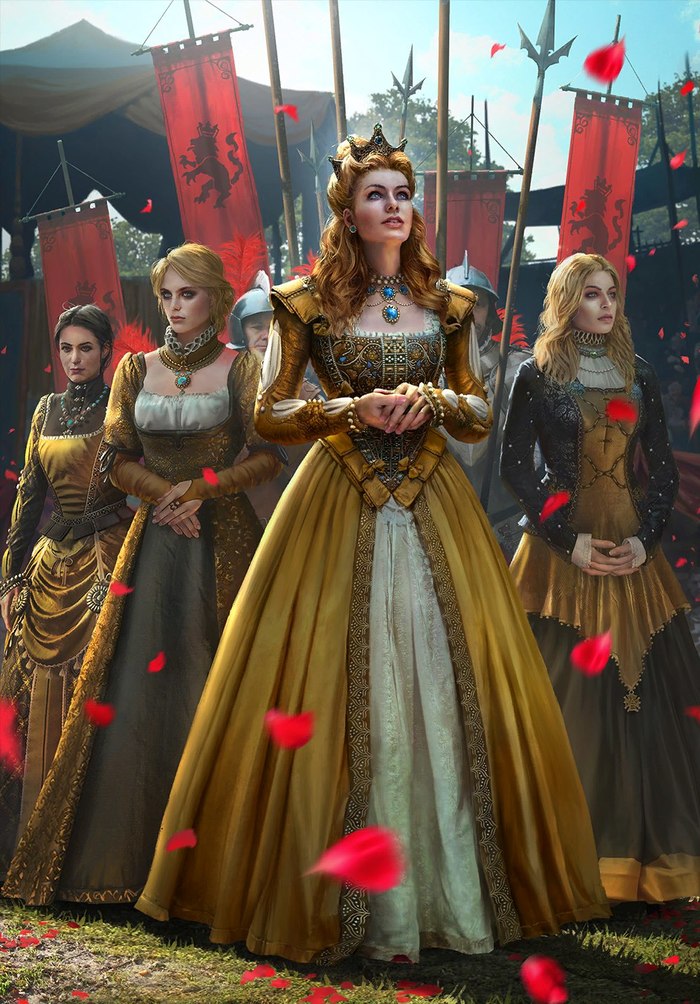 Anna Henrietta - Witcher, Art, Gwent, Toussaint, Anna Henrietta, 