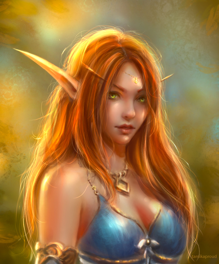 Blood elf - My, Bloodelf, , Wow, Blizzard, World of warcraft, Tamikaproud