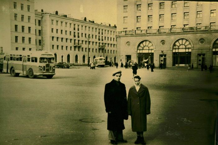 Magnitogorsk old photo 60s. - Magnitogorsk, Demonstration, The street, Past, People, Old photo, Real life story, the USSR, Longpost