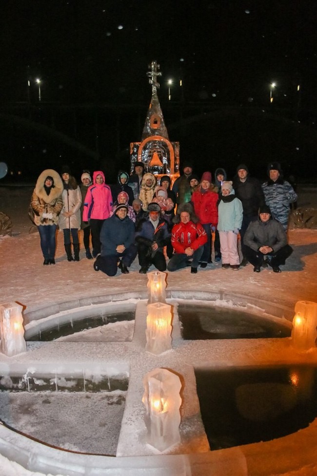 Prorub - My, Biysk, Baptism, Ice hole, Longpost