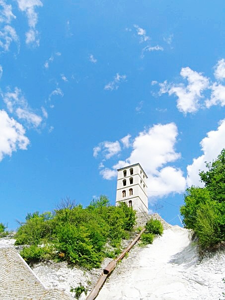 Lyadovsky cave monastery. - My, Summer, Sky, Architecture