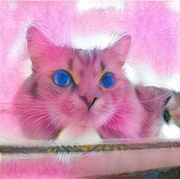 Pink cat Sergey Garaba - Poems, Baby, Drawing, Longpost