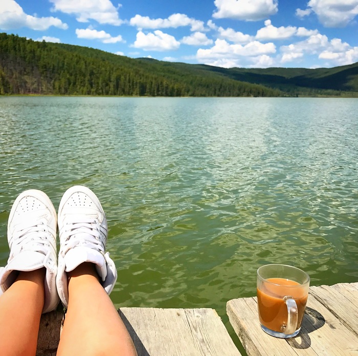 130 days until summer. - My, Summer, Mountain, Mountain Altai, Coffee, Lake, Water, Relaxation, Altai Republic