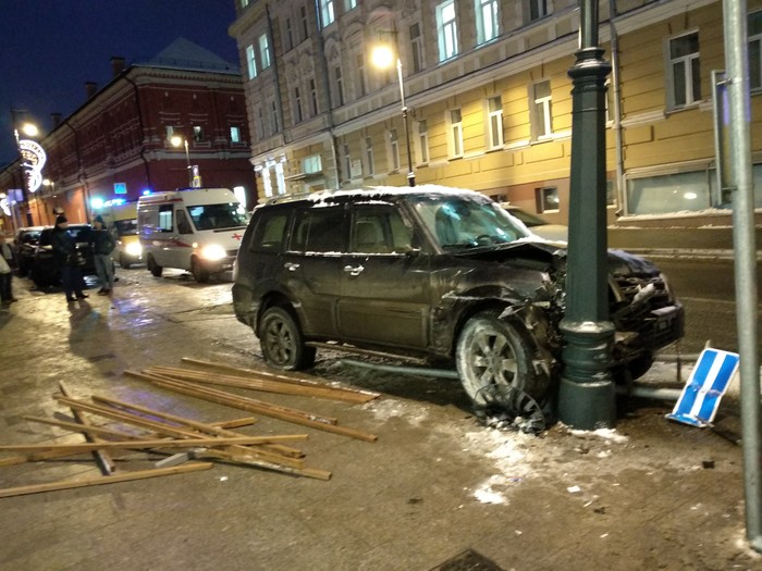 Accident on Petrovka - My, Crash, Moscow, Petrovka