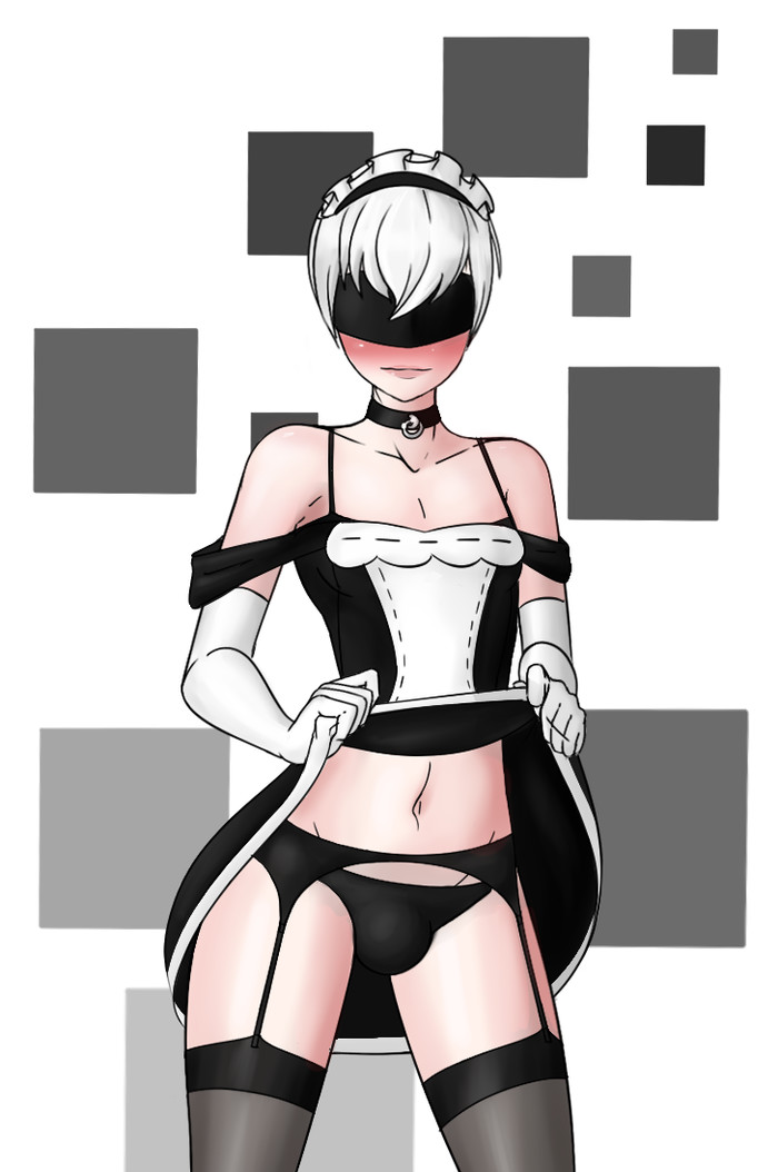 Meido 9S - NSFW, Sealguy, Art, Its a trap!, Yorha unit no 9 type S, NIER Automata