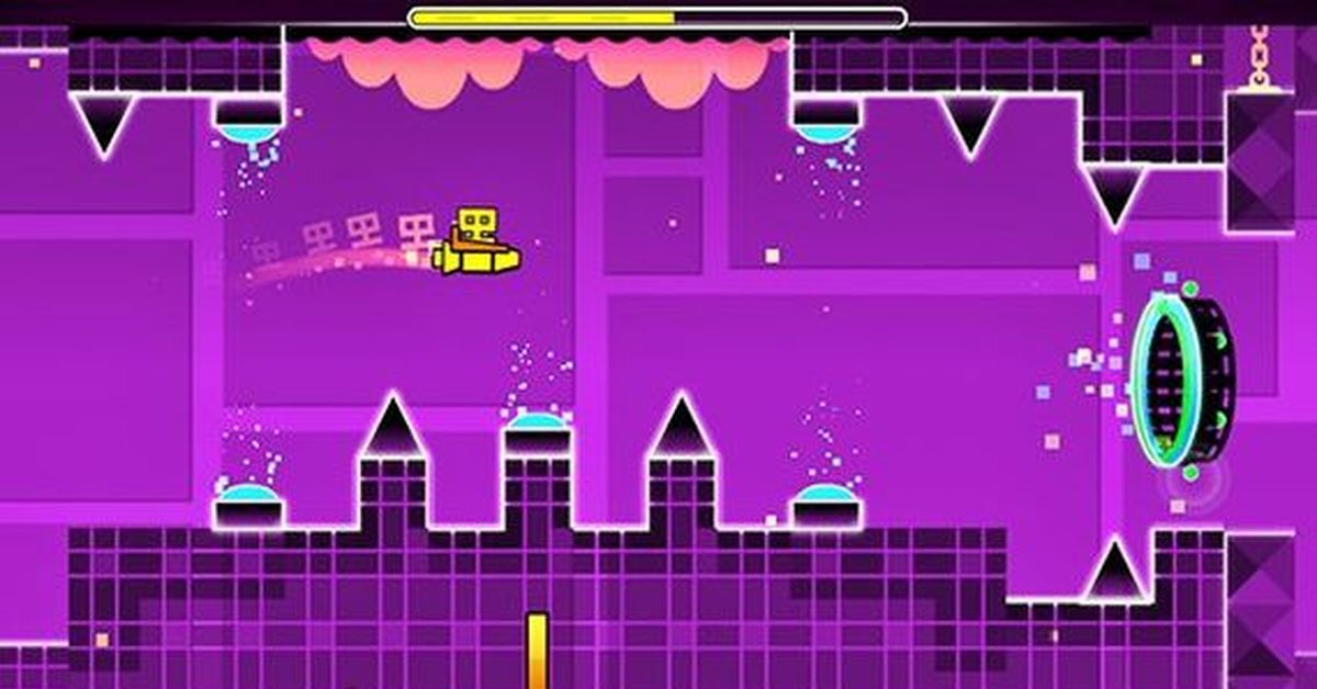 Моя любимая игра geometry dash