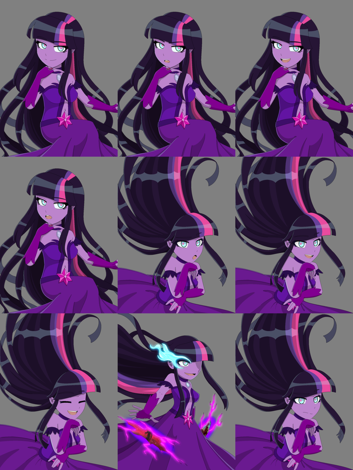 Midnight Expressions My Little Pony, Equestria Girls, Midnight Sparkle