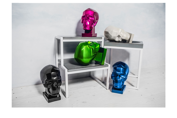 Cool skulls from the Buddy Skulls collection by Artematto - Scull, , Modern Art, Decor, Interior Design, Statuette, Head