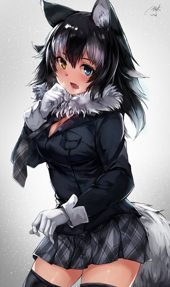 Anime Art - Anime art, Kemono friends, Grey Wolf