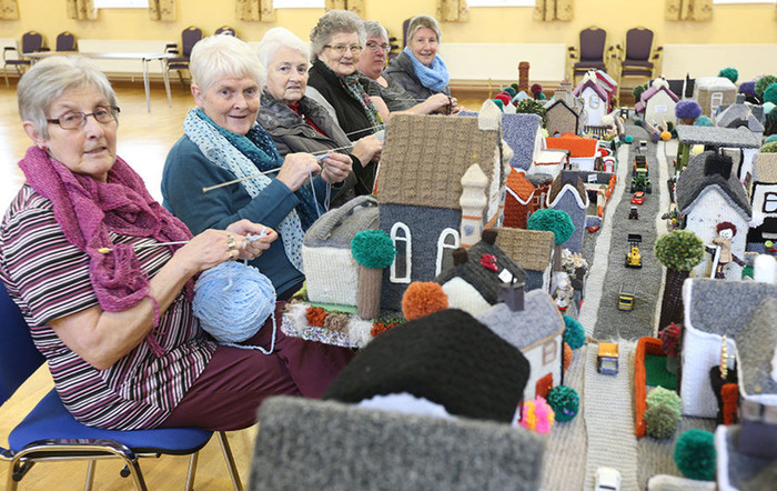 The pensioners knitted a model of their village - it turned out very warm and cozy! - news, Retirees, Hobby, Great Britain, Knitting, Northern Ireland, Models, Village, Longpost