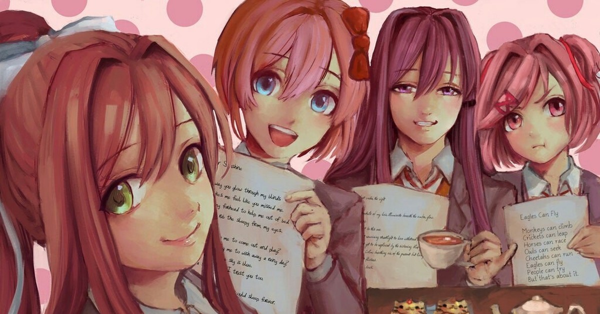 Читай доки. Тук тук литературный клуб. Doki Doki Literature Club. Доки доки плакат.