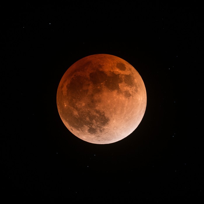 Lunar eclipse 01/31/2018 - My, moon, Eclipse, Telescope, Satellite, Space, Astrophoto