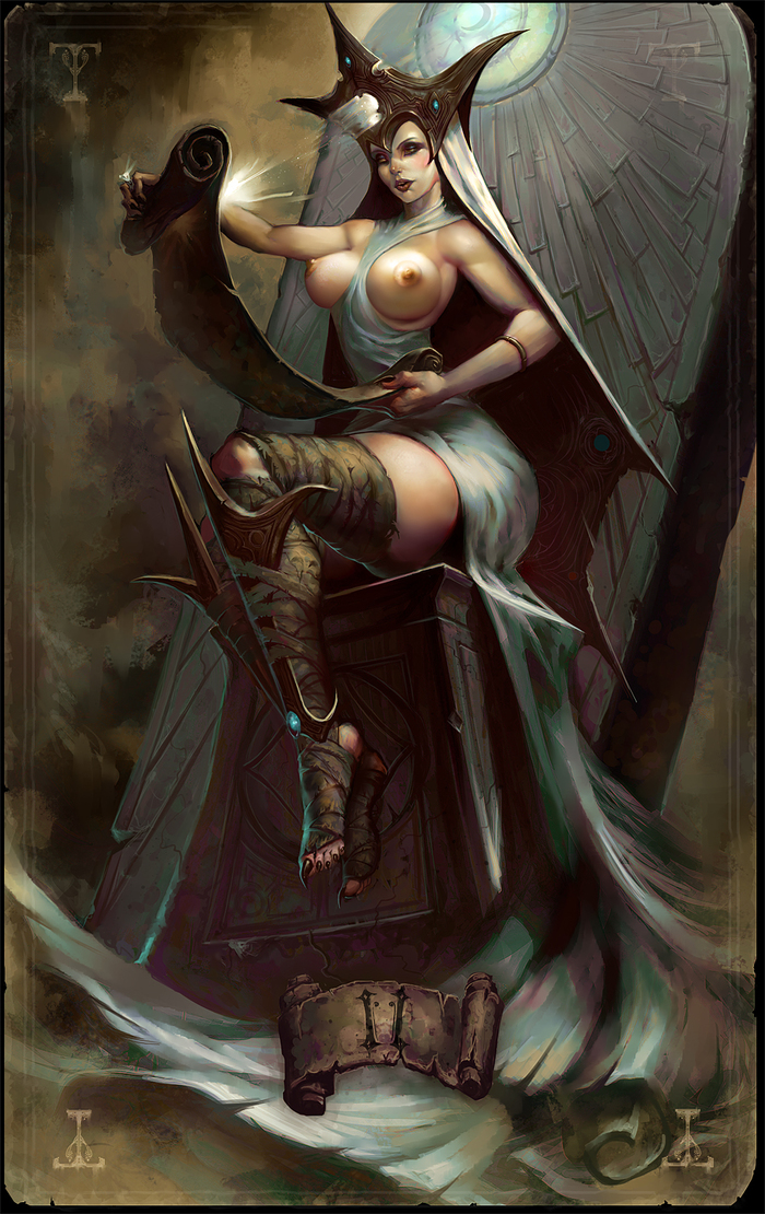 Tarot cards in the vision of the artist Tyler James - NSFW, Longpost, Images, Tarot cards, Artofty