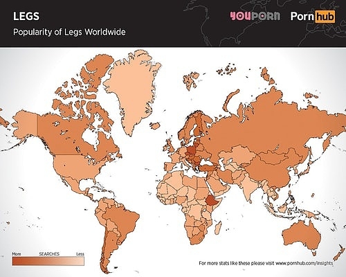 Interesting infographic from Pornhub - Pornhub, Breast, Porn