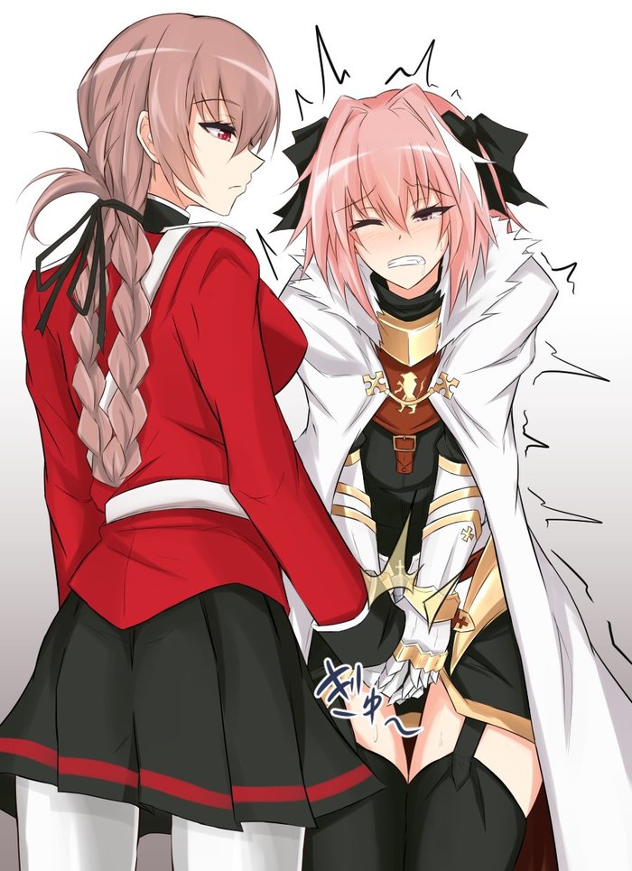 Revenge of the girls for the attention taken away. - Its a trap!, Astolfo, Ballbusting, Fate, Longpost