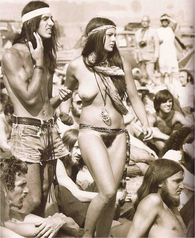 Girls of the 60s. 18+ - NSFW, Hippie, Woodstock, Longpost