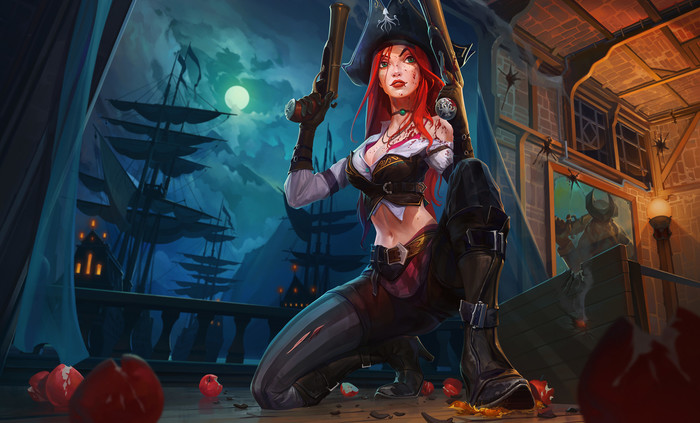 Miss fortune - Art, Drawing, Miss fortune, League of legends, Haryarti