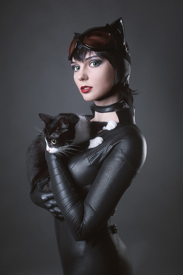 CatWoman and Black Cat! - Black cat, Catwoman, Cosplay, Agflower, Batman, Dc comics, Beautiful girl, , Longpost