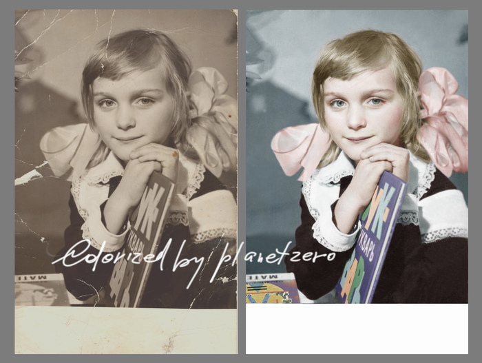 Photo restoration and colorization - My, Restoration, Photo restoration, Colorization, Photo retouching