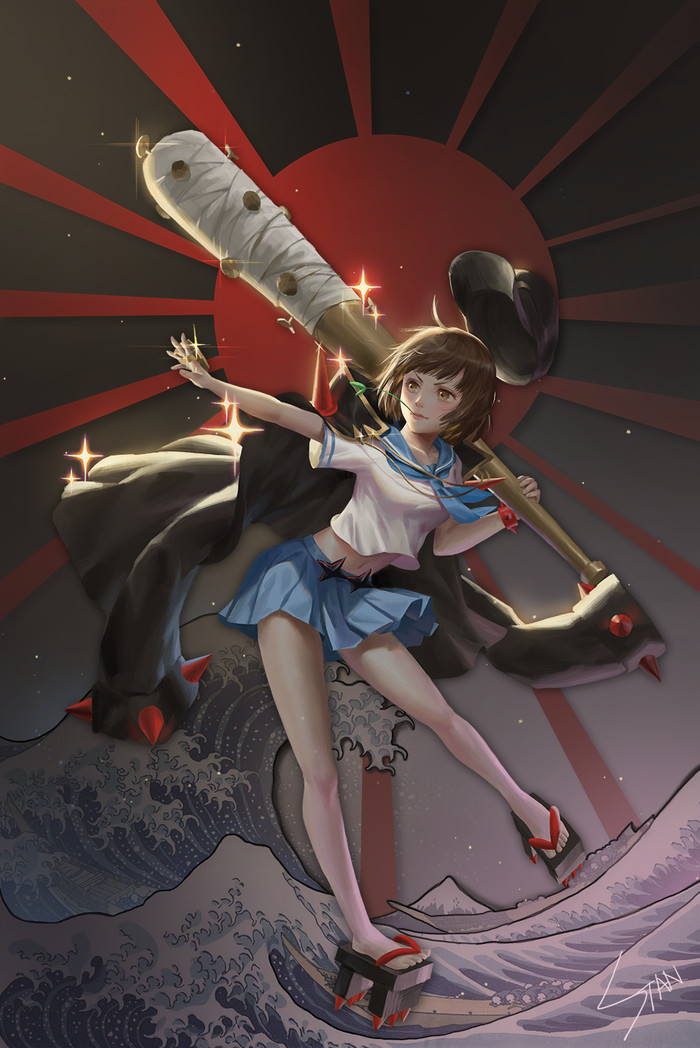 Mankanshoku Mako - Anime Art, Аниме, Kill la Kill, Mako Mankanshoku, Stan