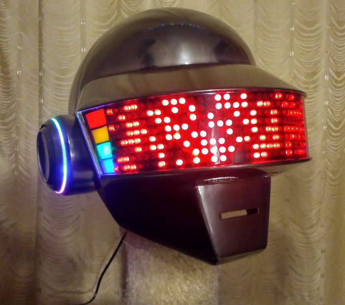 DIY Daft Punk helmet for 10 months (Thomas helmet) + video - My, Daft punk, Needlework with process, My, Longpost, Helmet, Thomas, Helmet, Video