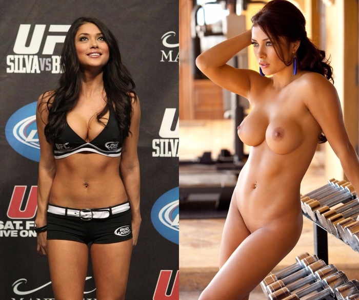 On / off - NSFW, , Ufc, Ring-Girl, Boobs, Erotic, Strawberry