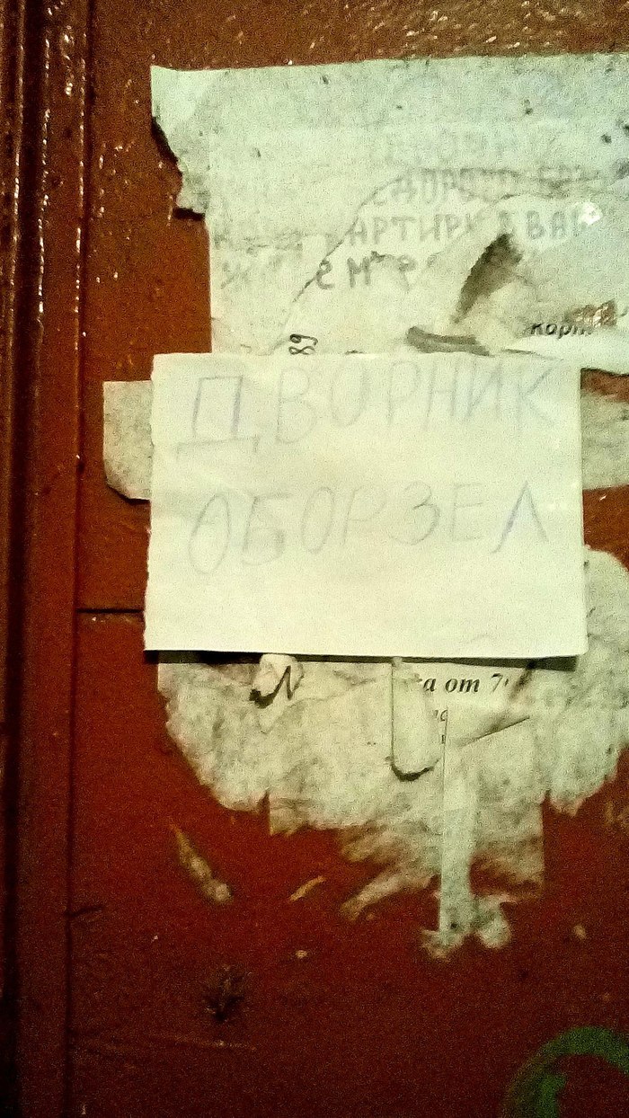 Дворник оборзел