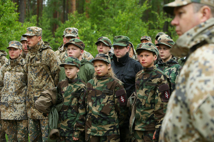 Latvian children, school, machine gun, training ground, war… - Latvia, Defense, Education, Longpost