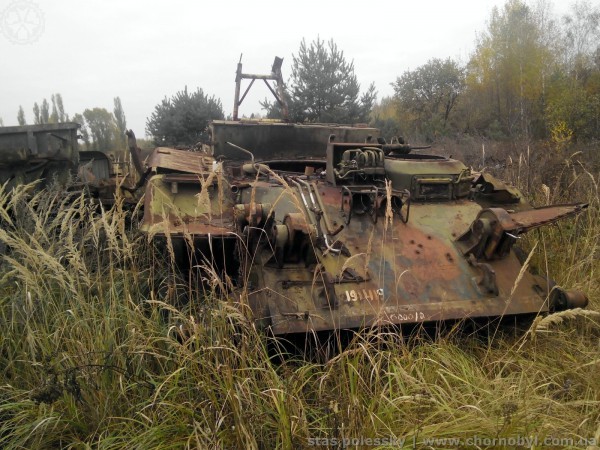 Graveyard of radioactive equipment in the Chernobyl zone 2018 - My, Chernobyl, Pripyat, Dryness, Military equipment, Technics, Longpost