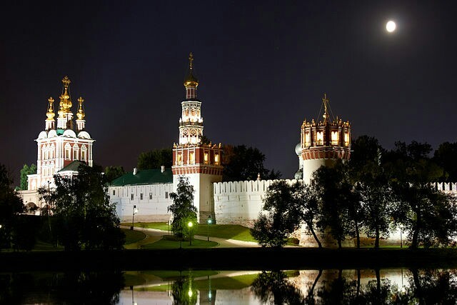 Novodevichy Convent at night - My, Photographer, Novodevichy Convent, Night shooting, Night, Monastery