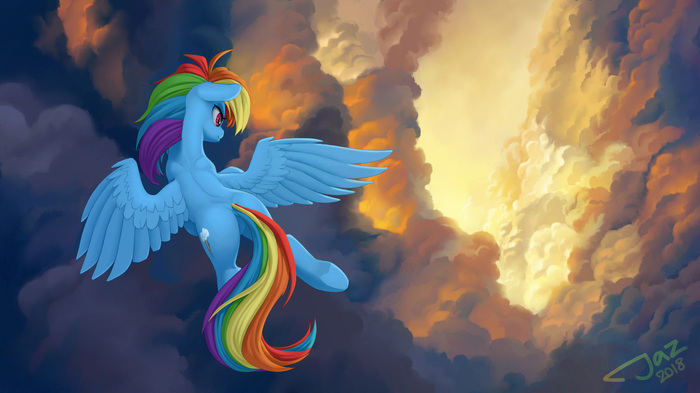 Sky gates - My little pony, PonyArt, Rainbow dash, 1jaz