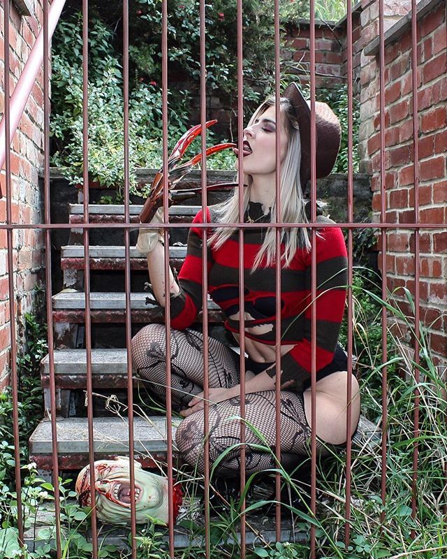 Freddy Krueger by teenatitancosplay - Девушки, Косплей, Фредди Крюгер, Teenatitancosplay, Длиннопост