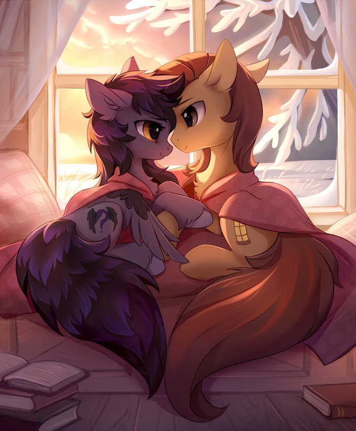 A room for two - My Little Pony, PonyArt, Original Character, Tomatocoup, Арт